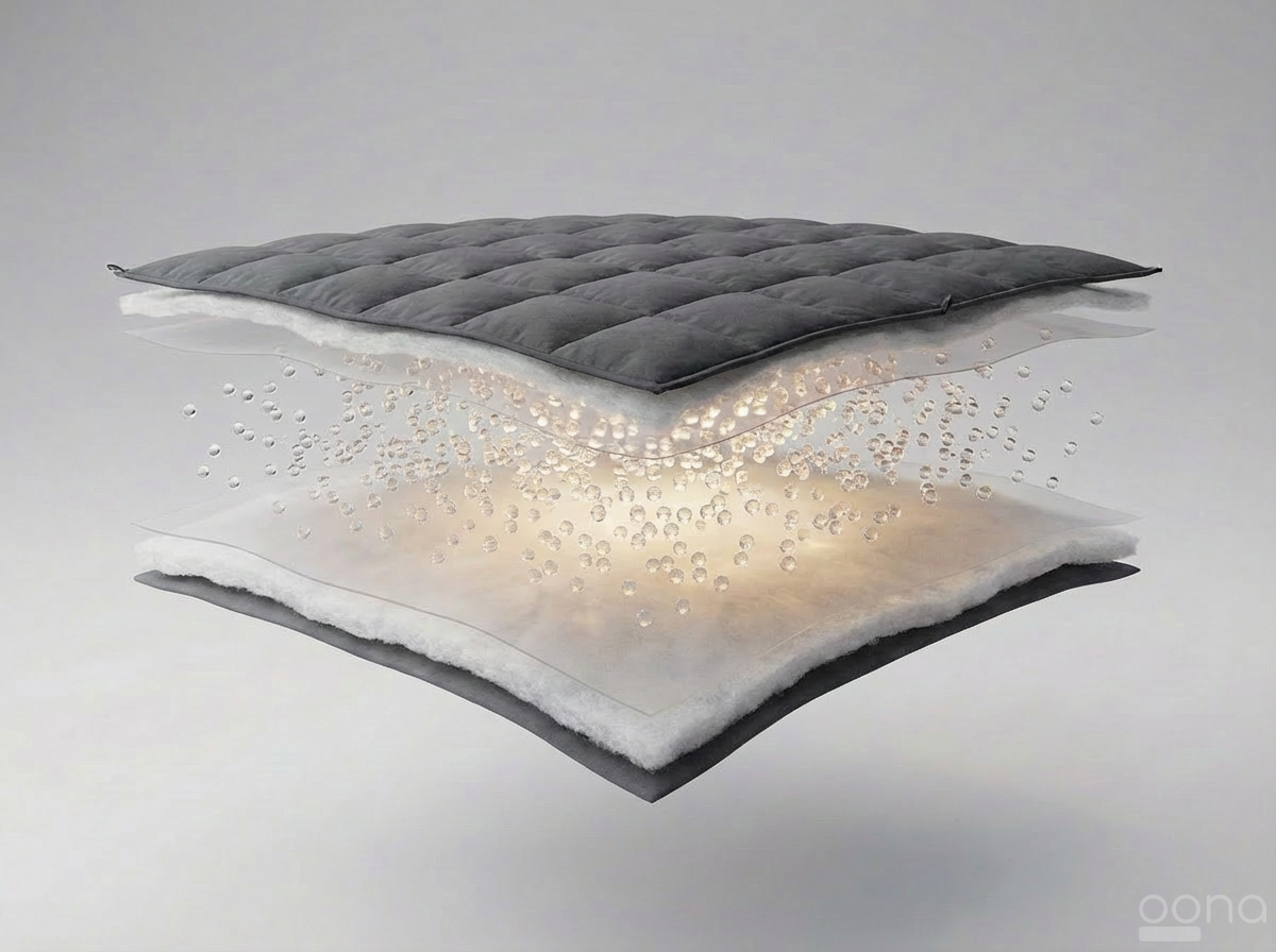 Couverture lestée OONA® – Le poids du calme